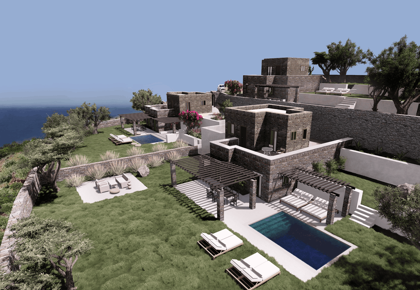 Πολυτελής εξοχική κατοικία ΑΝΑΞ στην Κέα με θέα στο Αιγαίο πέλαγος